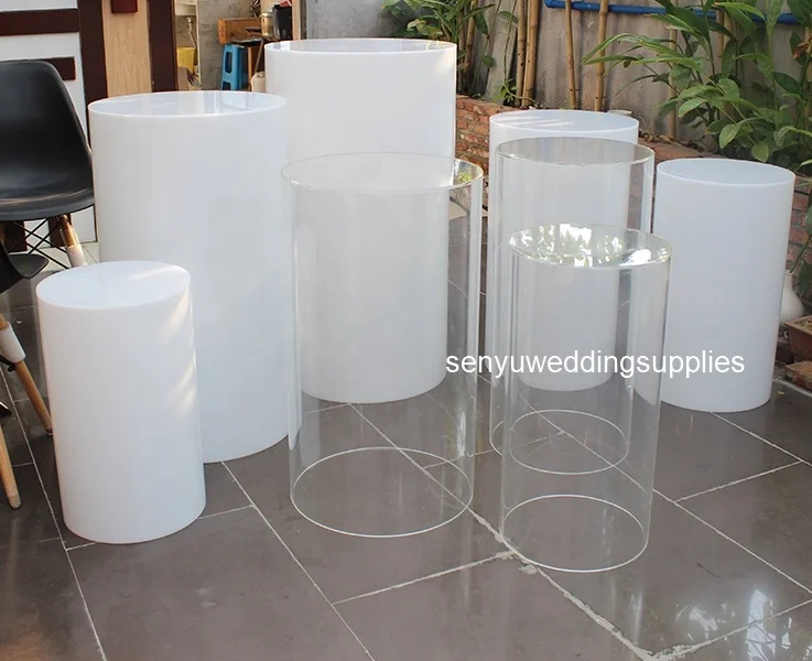Круглая акриловая подставка для вечеринки свадьбы торта прозрачный