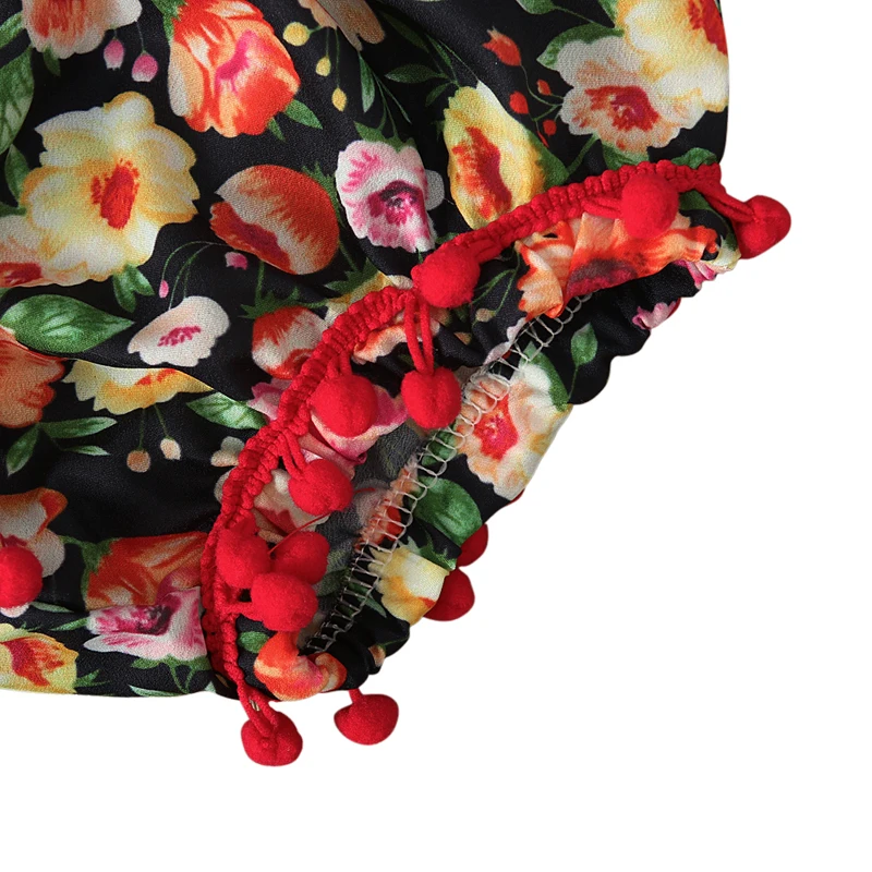 Комплект из 3-х предметов для новорожденного одежда малышей с цветочным принтом