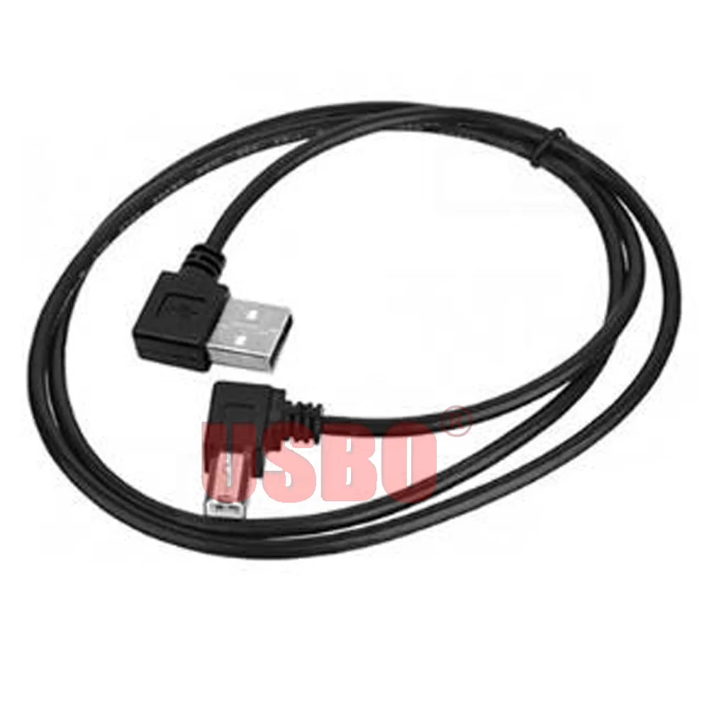 Двойные черное колено 0 2 м 5 1 USB A B линии передачи данных с высокой скоростью (под