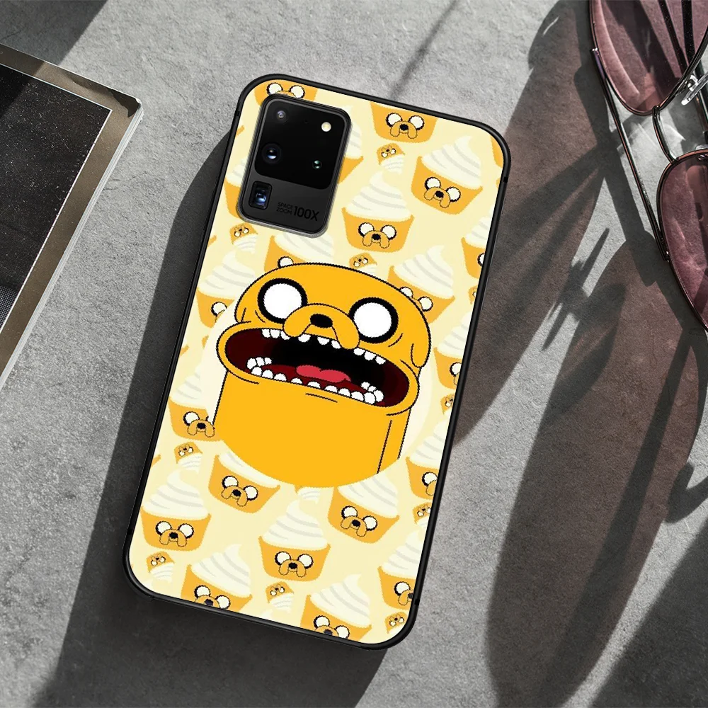 

Adventure Time Phone Case Cover Hull For Samsung Galaxy S 7 8 9 10 e 20 FE edge uitra plus Note 9 10 20 black Back Tpu Hoesjes