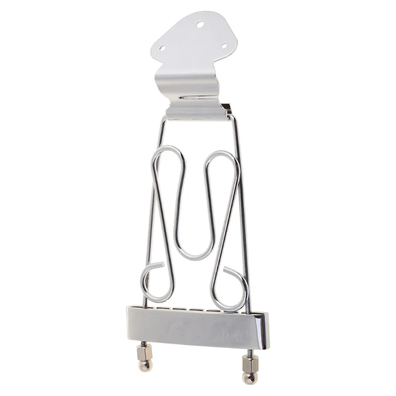 

Archtop Jazz Trapeze Short 6 String Tailpiece Bass Guitar Bridge With Screws