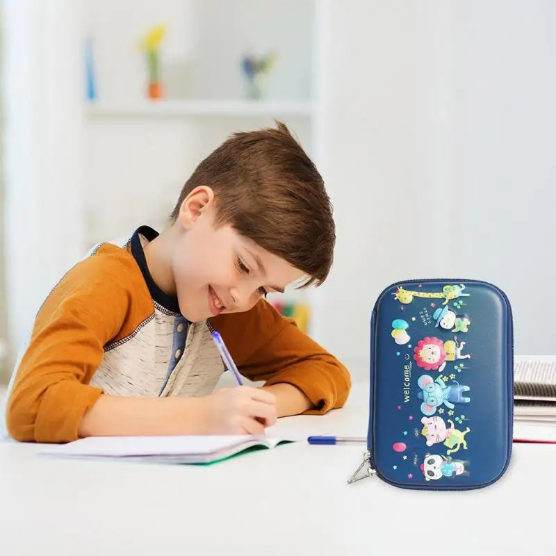 Портативный Легкий водонепроницаемый пенал из ЭВА чехол для учеников сумка