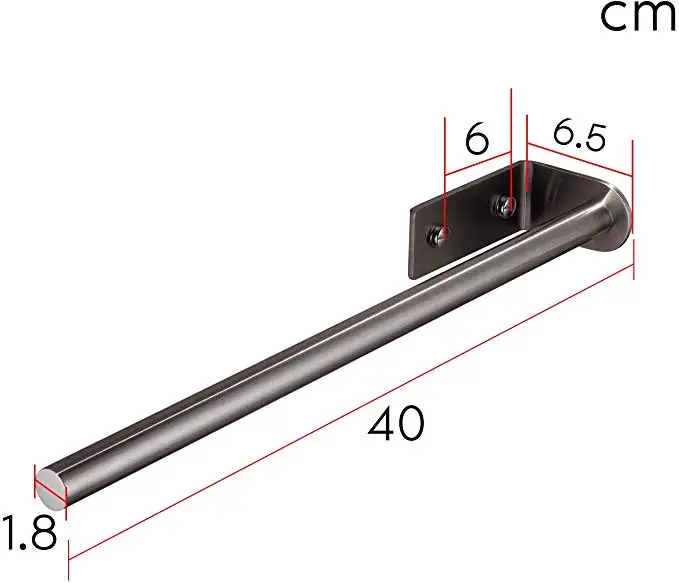 Держатель для полотенец ZUNTO 40 см настенная вешалка из нержавеющей стали с начесом
