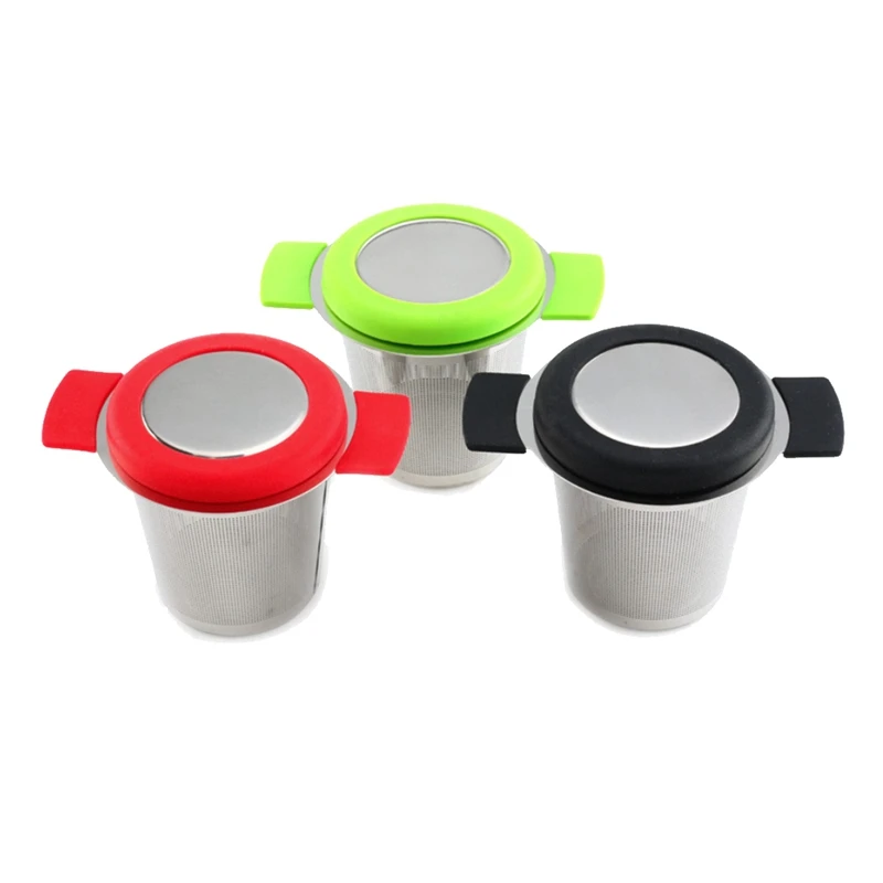 

3Pcs Stainless Steel Reusable Tea Infuser Basket Fine Mesh Tea Strainer with Handles&Lid,Tea Filter for Loose Tea Leaf
