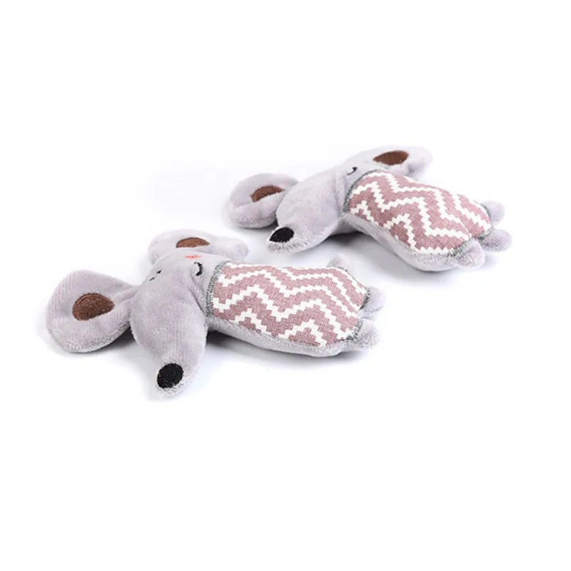 Плюшевая мышь для домашних животных моделирующая кошка Интерактивная игрушка