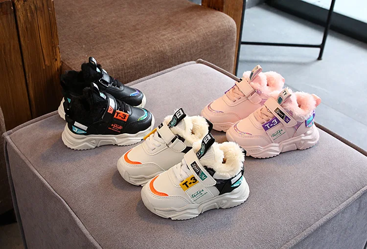 

Winter kids shoes casual baby cotton boots kids non-slip keep warm martin snow boots boys girls sneakers baby sport shoes