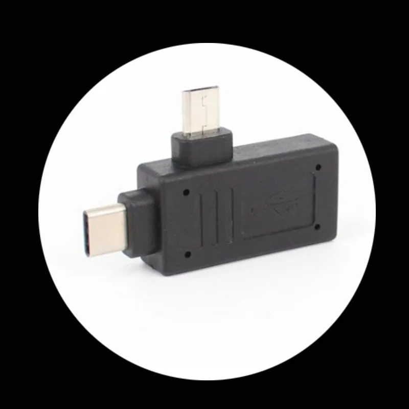 OTG USB 3.1 Type-C + Micro Male to 3.0 Type A Female Adapter Connector 2 in 1 Host Converter for Philips S653H | Мобильные телефоны