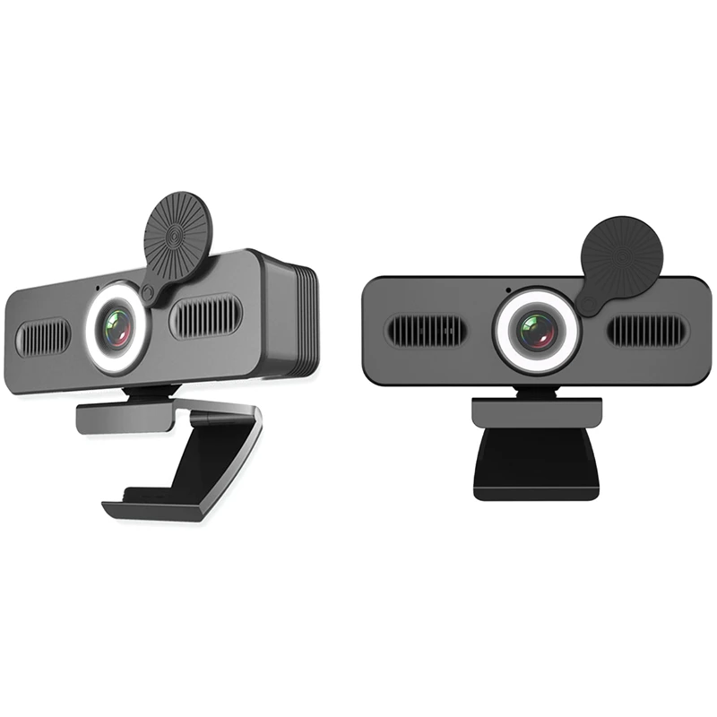 

C360 Computer Camera Auto Focus Home Office USB Drive-Free Fill Light Microphone Conference Live Teaching Webcam