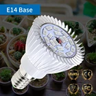 Светодиодная фитолампа полного спектра с цоколем Е27, 20 Вт, 220 В