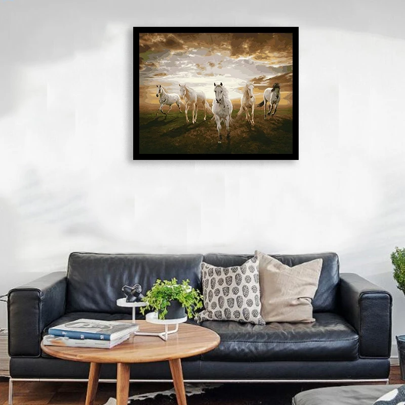 Краска по номерам наборы для взрослых DIY Рисование на холсте краска