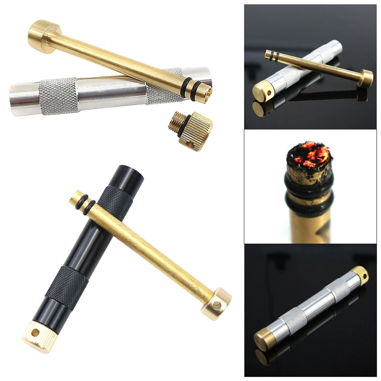 

Fire Piston Kit Kit Survival Spark for Emergency Survival Kits,Camping,Hiking