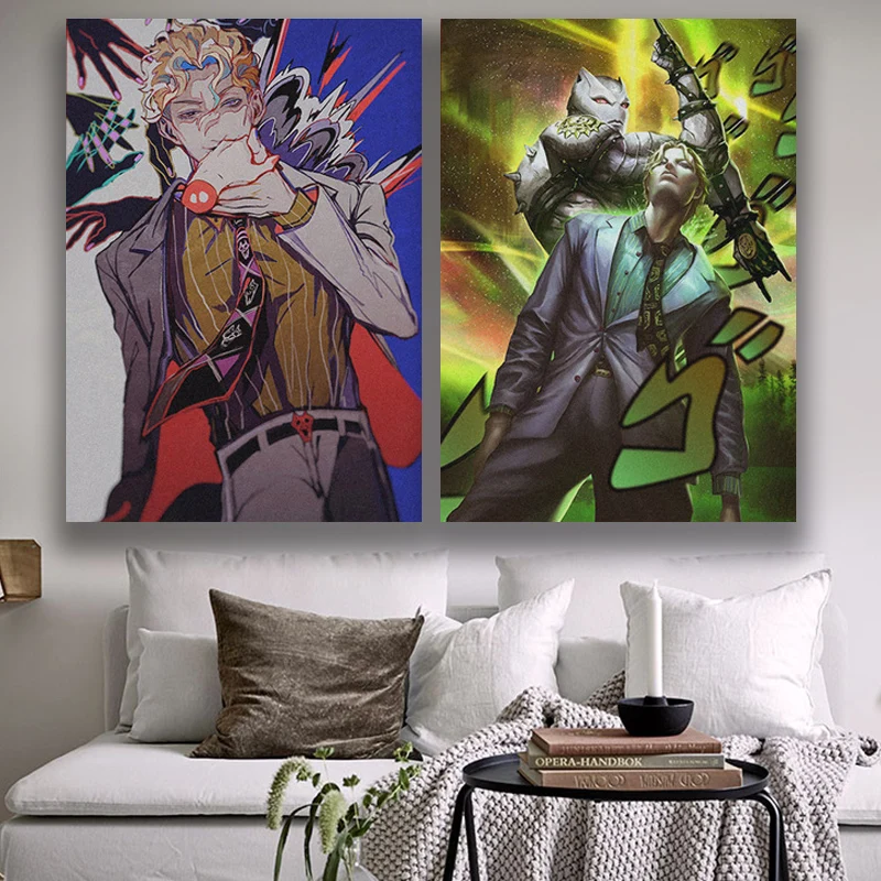 

Yoshikage Kira JOJO's Part 4 Diamond Is Unbreakable Wall Art Canvas Decoration poster prints for living room decor Painting