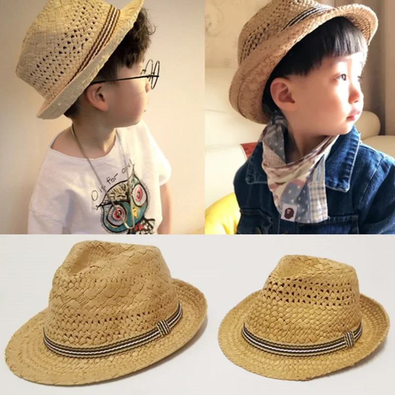 Соломенная шляпа для женщин милый Плетеный Ретро головной убор от солнца Пляжная