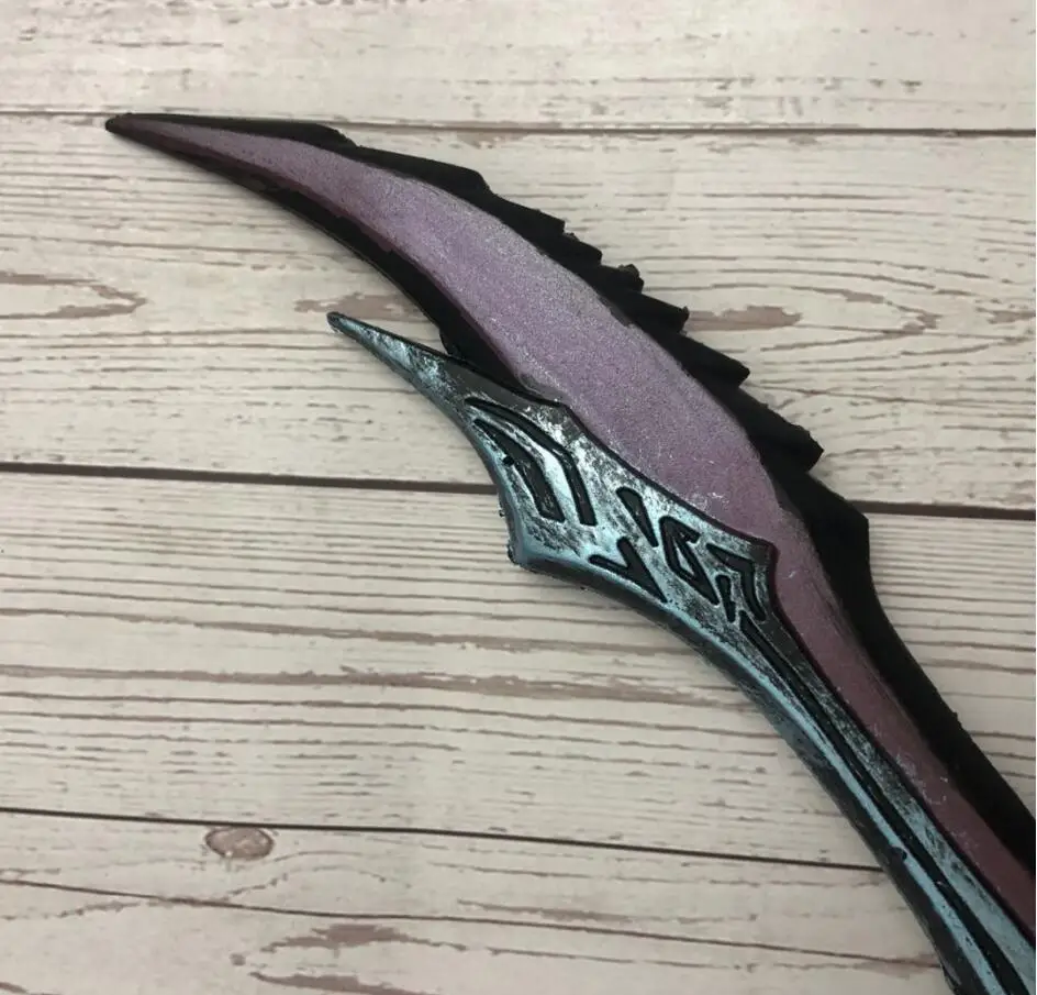 LT 1:1 Косплэй Anti-Mage косой из Vyse эльф оружие Рисунок Модель Хэллоуин Косплэй Опора оружие PU детские актерские 50