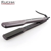 curling lron salon professional hair straight or curls wet dry electric flat iron floating ceramic plates hair styling tool