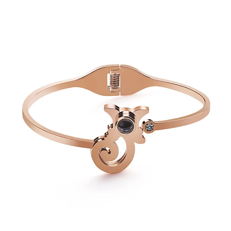 Браслет с сердечками из титановой стали для женщин браслеты римскими цифрами на