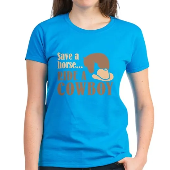 

Save A Horse Ride A Cowboy Women's Classic T-Shirt
