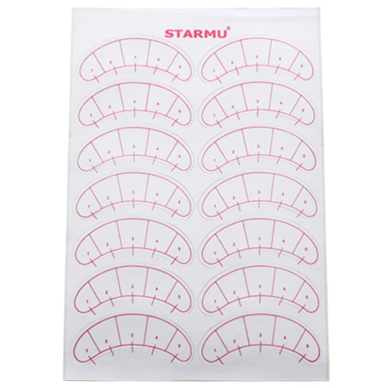 Изоляционная наклейка для ресниц 5 точек позиционирование начинающих тренировок