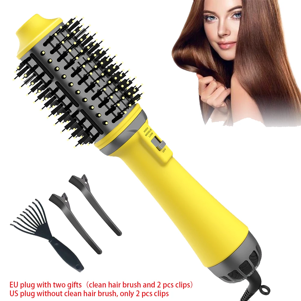 Горячий воздух кисть Фен щетка 4 в 1 Электрический один шаг фен для волос с