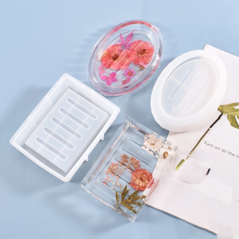 

DIY Soap Storage Box Silicone Mold Handmade Crafts Making Tool Crystal Epoxy Resin Mold