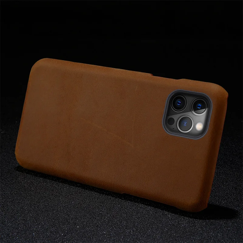 

LANGSIDI Original Leather phone case for iphone 14 13 pro max 13 12 mini 11 pro Luxury Vintage leather cover for iphone 14 pro