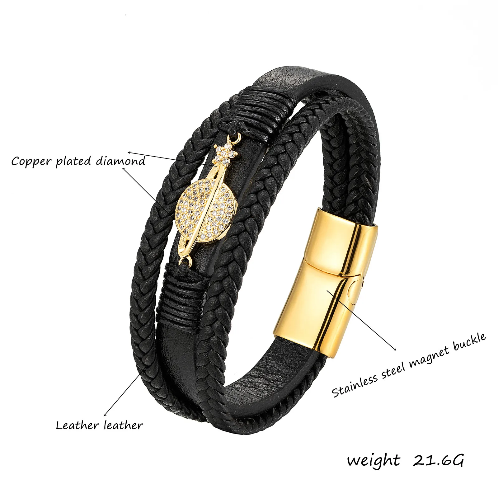 Новый золотистый микро-инкрустированный бриллиант планеты полый Поларис