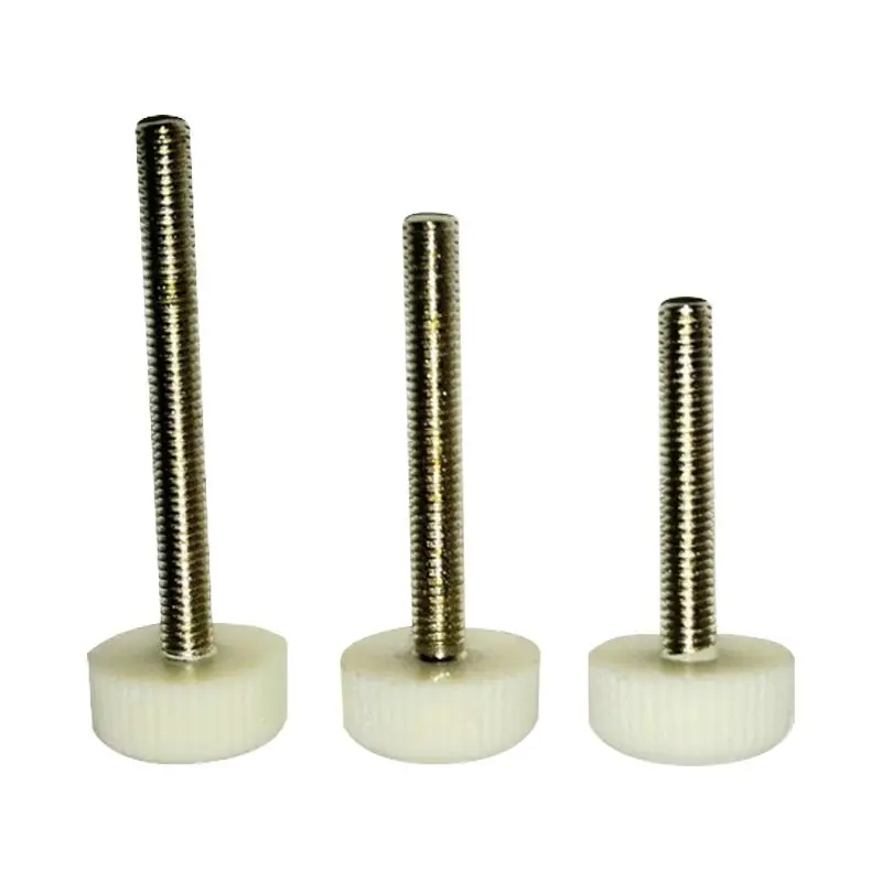 

10 Pcs M3 Thumb Screw Metal Thread Plastic Thumb