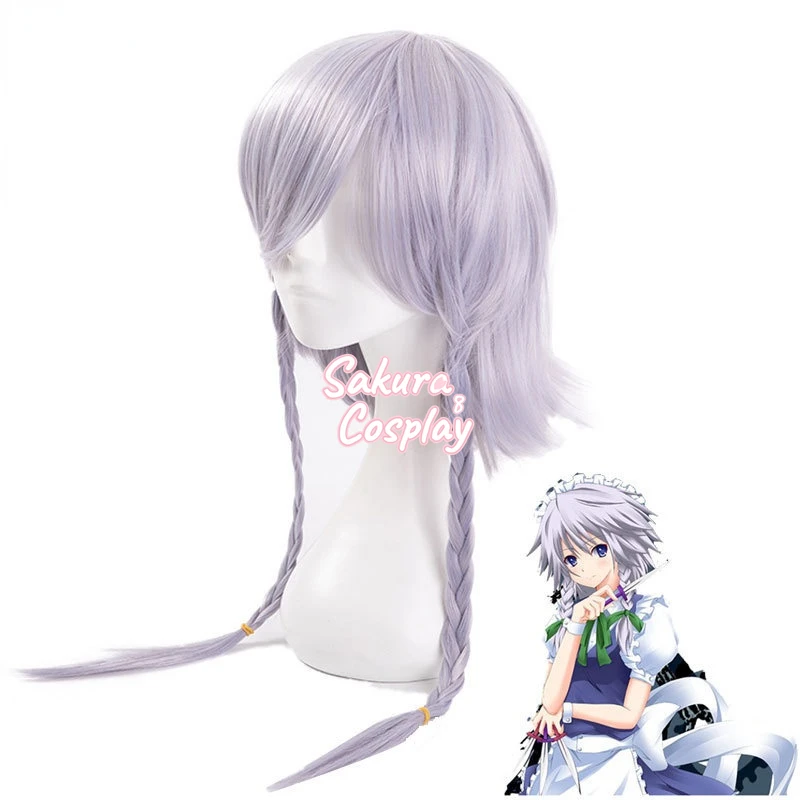 Проект из Аниме TouHou Izayoi Sakuya маскарадный светильник фиолетовый короткий Плетеный