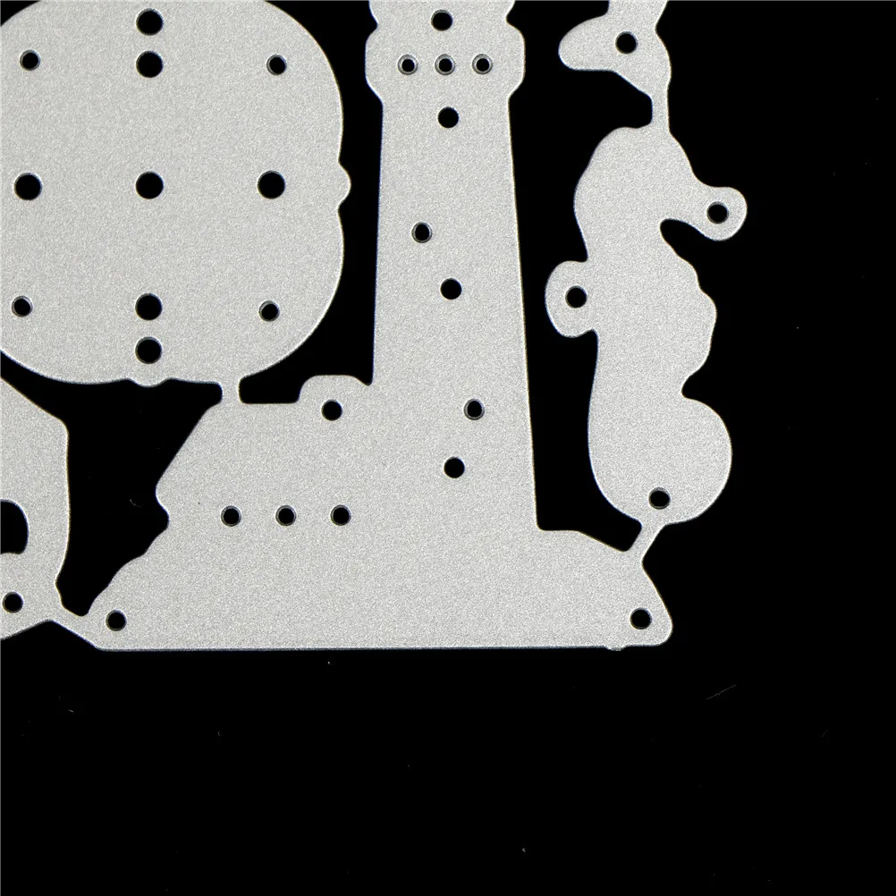 

1Pcs Silver Ocean Rudder Metal Cutting Dies For Scrapbooking Stencils DIY Album Cards Decor Embossing Folder Die Cuts Template