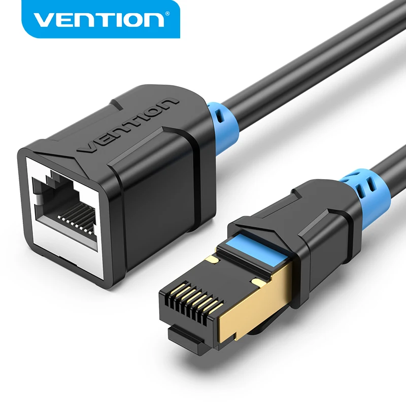 Удлинительный кабель Vention Ethernet RJ45 Cat6 SFTP штекер гнездо Cat 6 соединительный адаптер