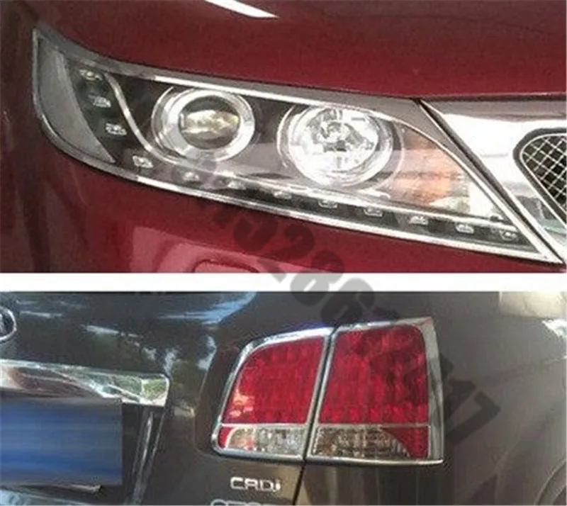 

Для Kia Sorento 2009-2012 наклеиваемого покрытия для автостайлинга из ABS хромированный туман светильник абажур для лампы с металлическим каркаксом о...