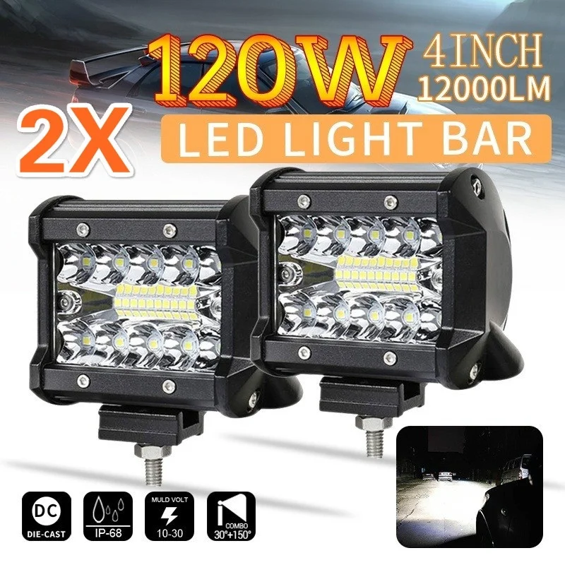 120 Вт налобный светильник светодиодный проекционный бар 12000 лм внедорожный