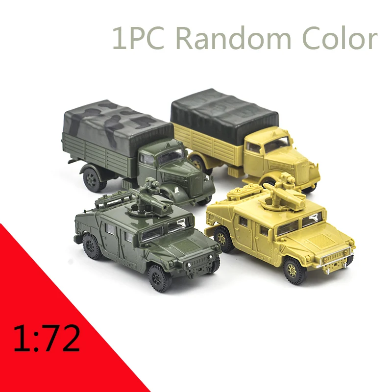 1pc truck random 28 типов 1/72 масштаб 4D сборный грузовик бронированный автомобиль panzer Тигр I пантера Танк самолет линкор носитель войны-II модель игрушки - Цвет: 1pc truck random