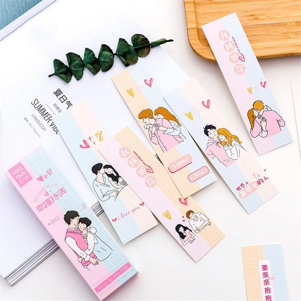 30 шт. милые закладки Kawaii Канцелярские карточки сообщения бумажные разделители