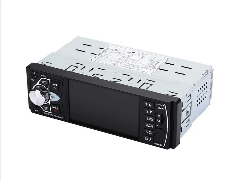 Автомагнитола HD красочные огни Bluetooth 4,0 радио кассетный плеер 1 DIN 4,1 дюймов MP5 FM TF USB зеркальная связь AUX вход Авторадио