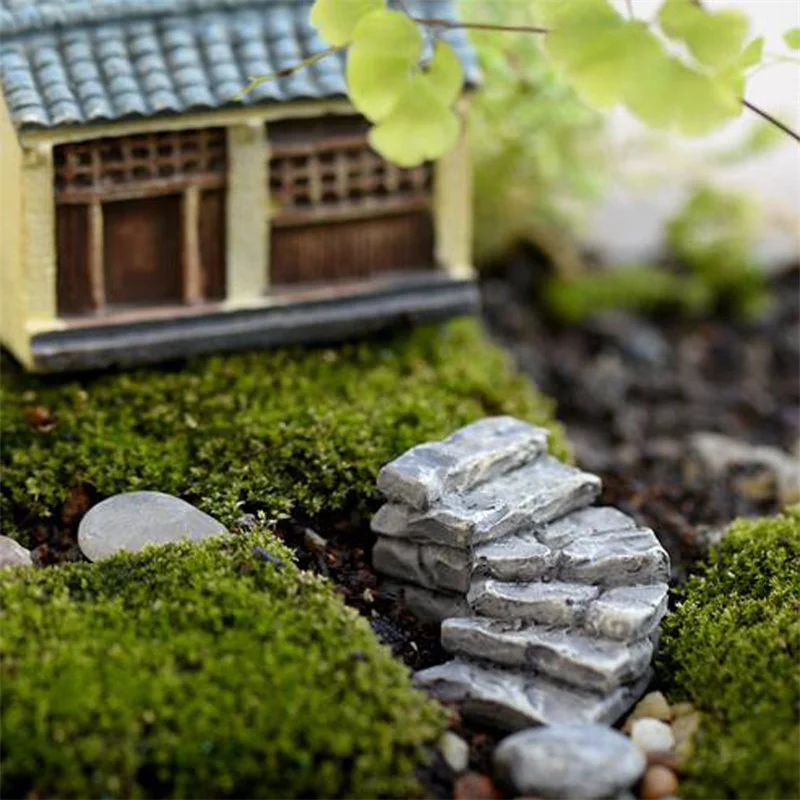 Миниатюрный украшение для сказочного сада мини колонка в форме гриба дерево шаги