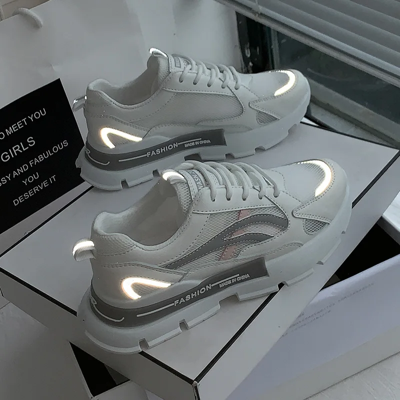 

CEVABULE Fashion Breathable Old Women's Shoes 2021 Summer New Korean Student Sports Shoes Women Running Shoes Women CW