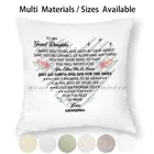 Для моей большой дочери любовь драматическая поддержка сердце цветочные цветы письмо от бабушки мать Подушка Чехол брошь наволочка