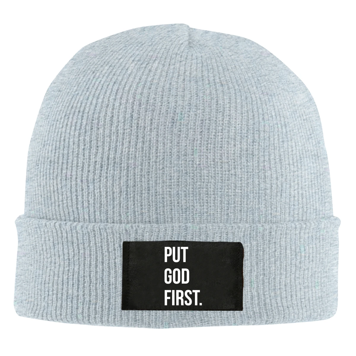 Put God First Черная шапка Мужская Женская Зимний теплый для катания на лыжах кепка