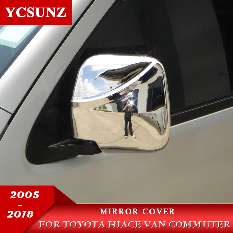 Зеркальная крышка со светодиодом для Toyota пригородный фургон 2005 2018 хромированные