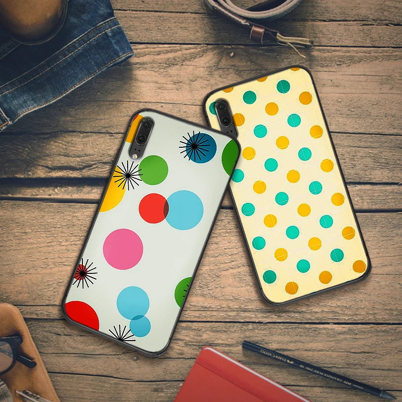 Beautiful polka dots Soft Silicone for Huawei P30 Lite Pro P Smart 2016 2019 P8 P9 P10 P20 TPU | Мобильные телефоны и