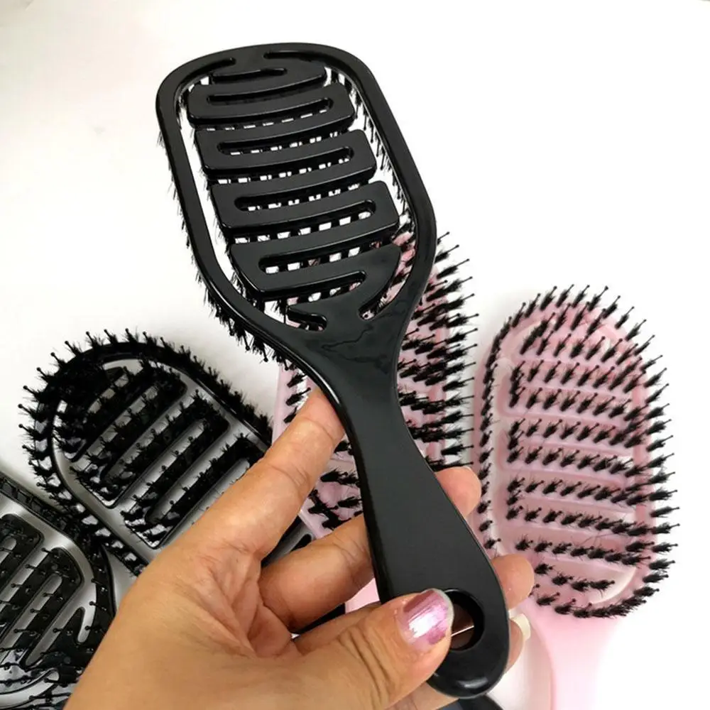 

Women Hair Brush Scalp Massage Comb Hairbrush Bristle&nylon Hair Styling HaiWordressing Brush Wet Curly Tools Detangle For Z7A7