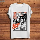 Забавная футболка в стиле японского аниме Shaman King, мужская новая белая Повседневная футболка с коротким рукавом, Мужская Уличная футболка с мангой, унисекс