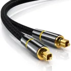 Высококачественный цифровой оптоволоконный аудио кабель Toslink позолоченный 1 м 2 м 3 м 5 м SPDIF выход 5,1 канальный кабель усилителя MD DVD