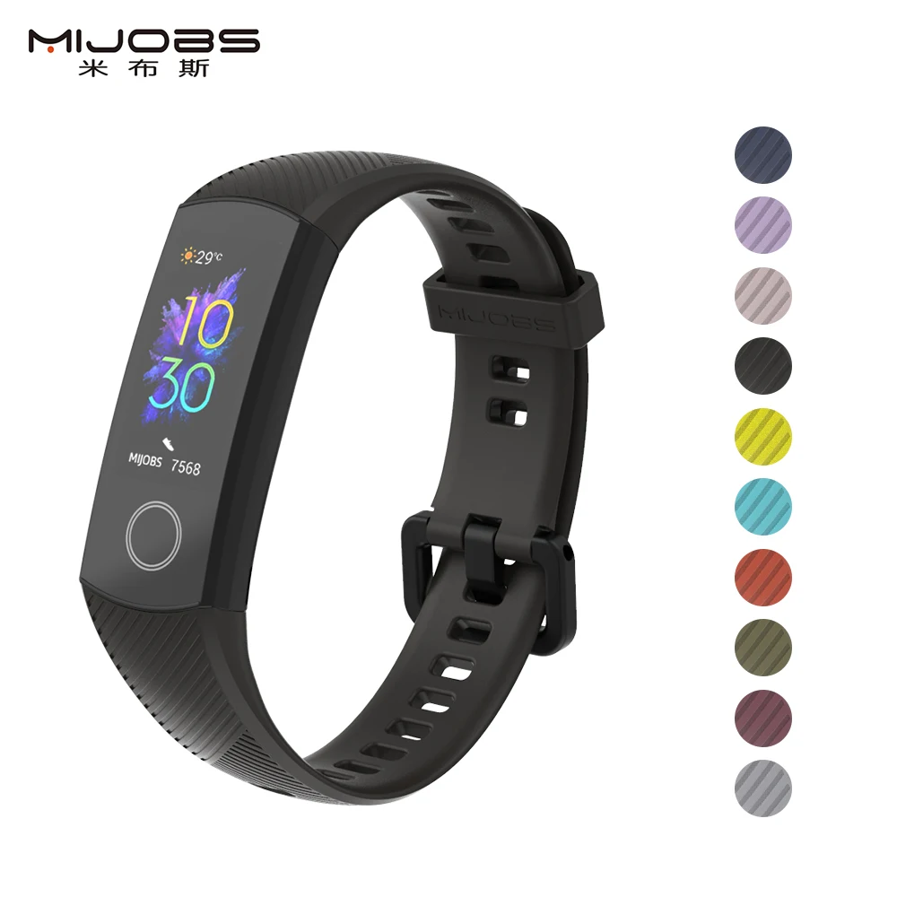 Силиконовый ремешок для Huawei Honor Band 5 сменный 4 оригинальный прозрачный