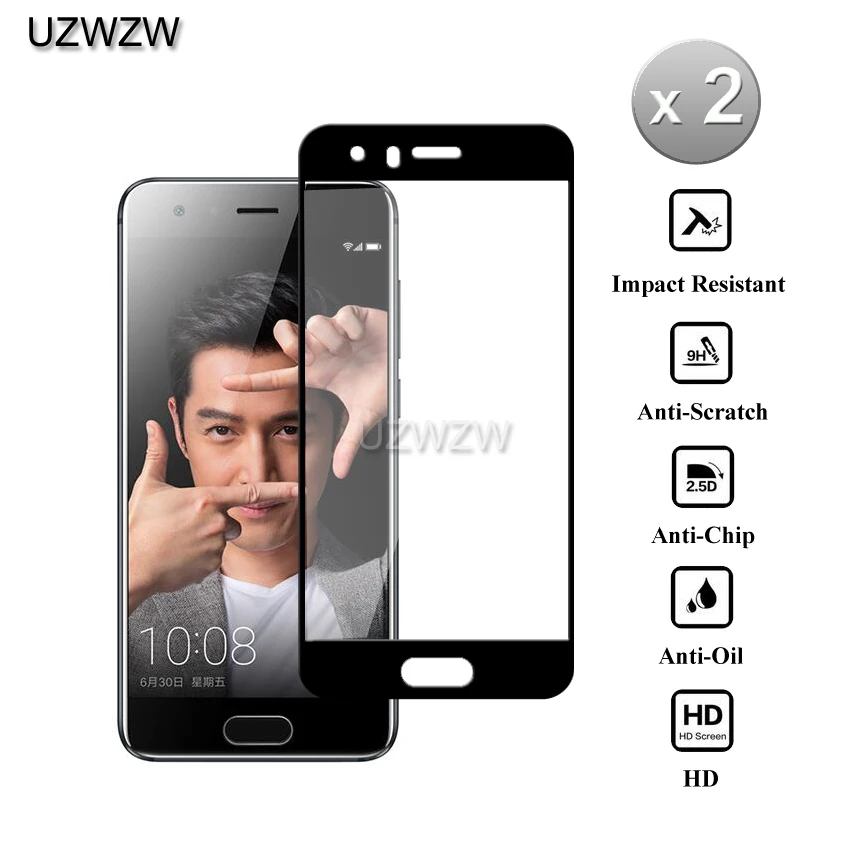 2 шт Полное покрытие закаленное стекло для huawei Honor 9 Защита экрана Защитное стекло для huawei Honor 9 стекло
