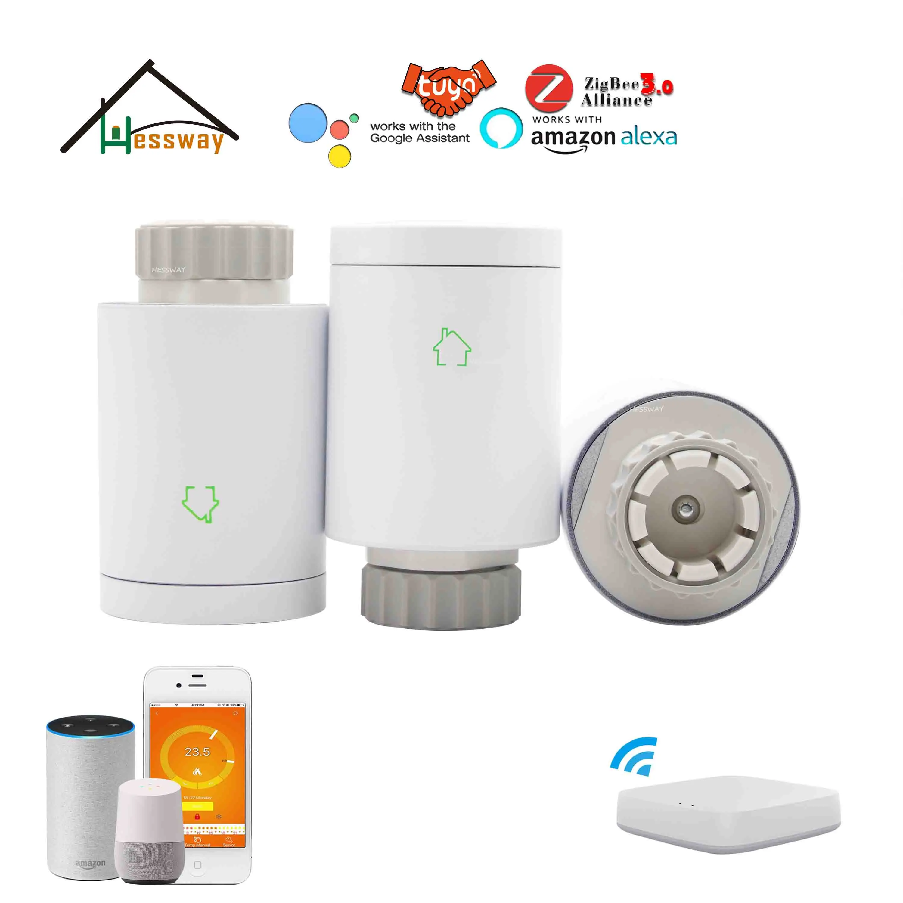 Щелочные батареи HESSWAY шлюз Wi Fi термостат радиатора zigbee для 2 4 ГГц 868 МГц 915 IEEE 802.15.4