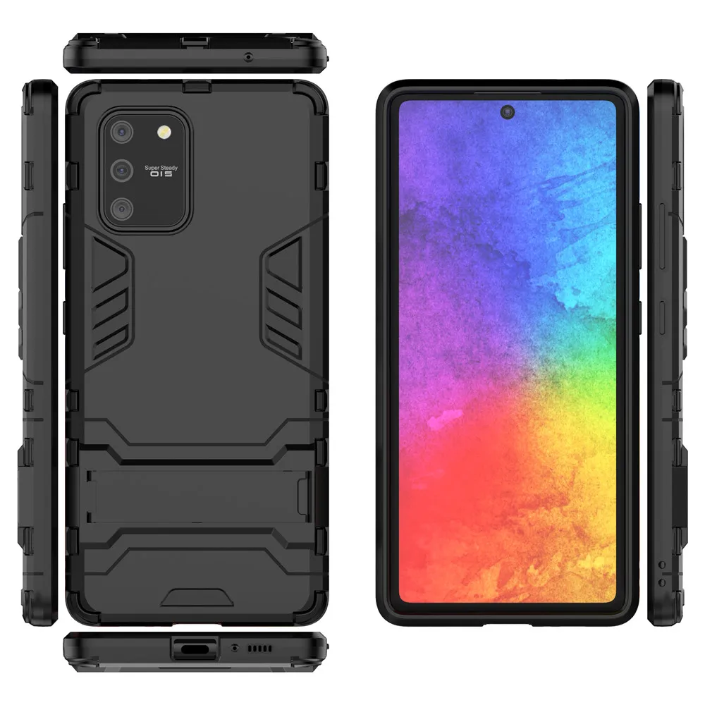 Сверхмощный защитный чехол-бампер с подставкой для Samsung Galaxy S20 S10 S9 S8 Plus чехол Ultra