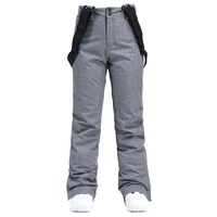 new outdoor 35 degree snow pants plus size elastic waist men trousers winter skating pants skiing outdoor ski pants for women