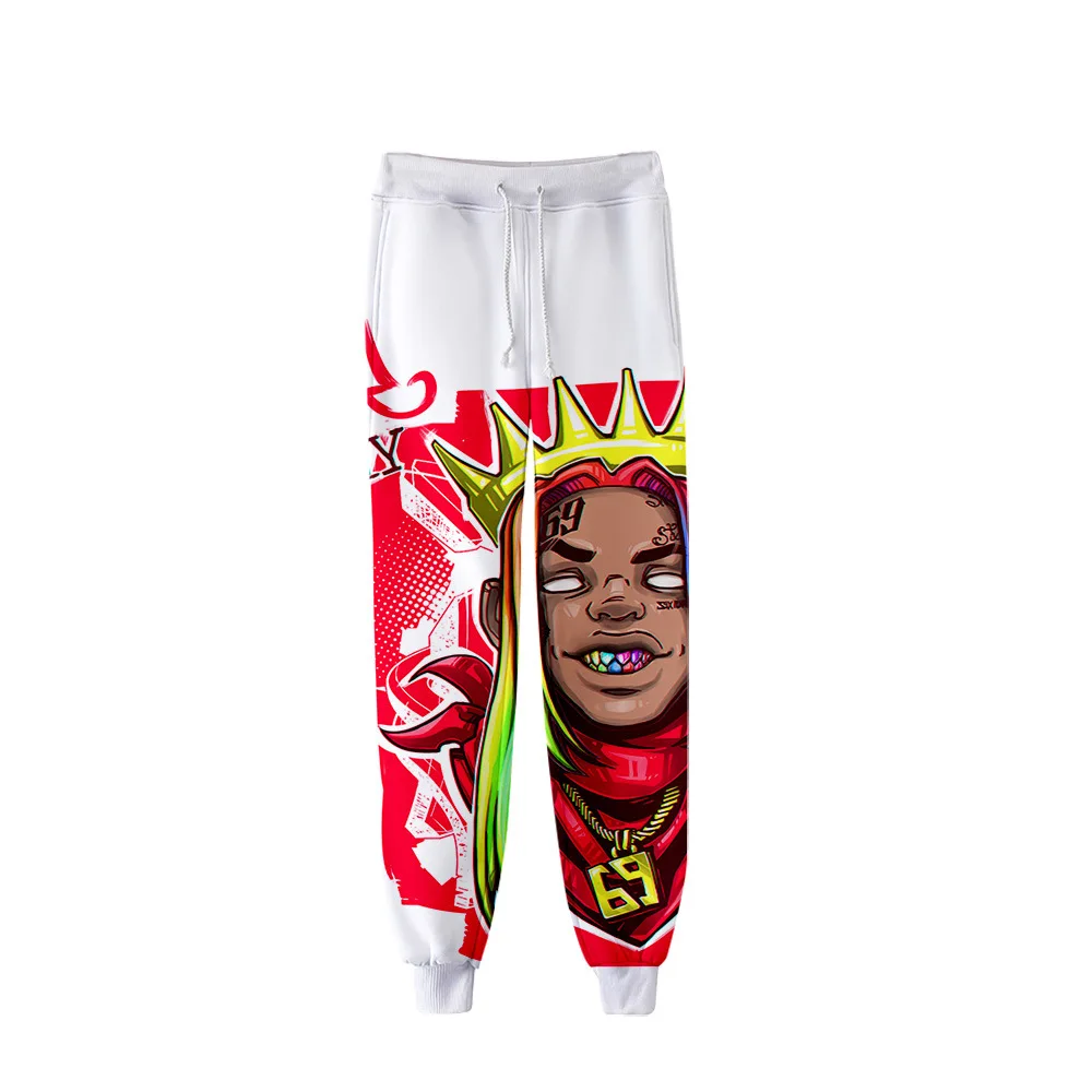 2020 спортивные брюки унисекс Rapper 6ix9ine Gooba тренировочные с 3D эффектом одежда для